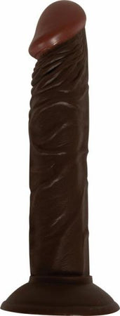 All American Whopper Vibrating 8 Inches Dildo Brown