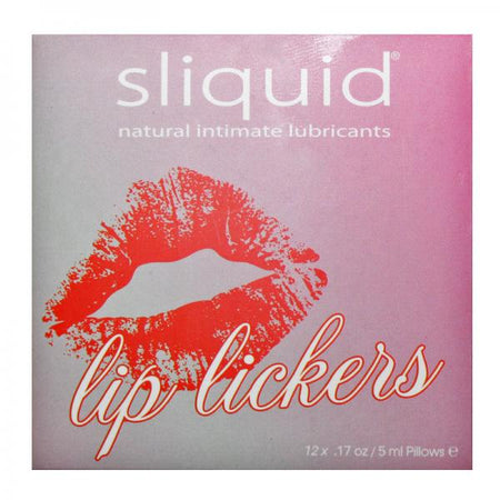 Sliquid Naturals Lip Lickers Lube Cube 12 .17oz Pillow Packs