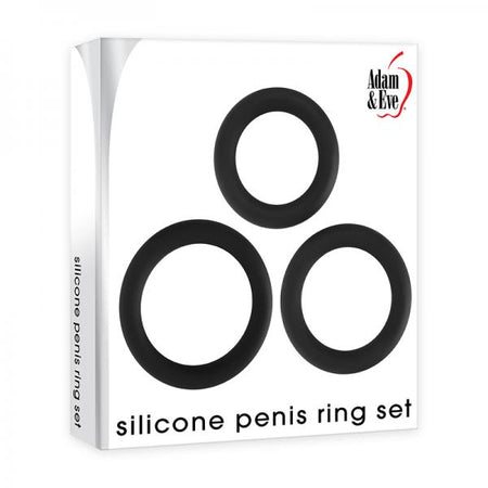 A&e Silicone Penis Ring Set Of 3
